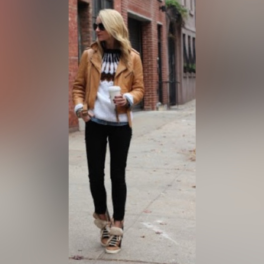 Tory Burch Benjamin Shearling Lined Sneakers - image 3